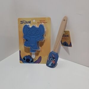 Disney Stitch Blue Ice Pop Mold and Spatula Set